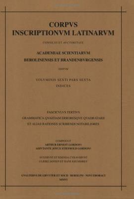 Corpus inscriptionum Latinarum/拉丁文铭文集